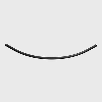 Подвесной радиальный угол PICO_LINE ARC O, R450mm, 500x500mm, H18mm, чёрный (16.OC45.BK) 3697 фото