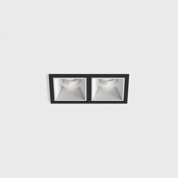 Вбудований світильник LTX CELL 2, L173mm, W90mm, H82mm, LED 2 x 9W, 3000К, білий/чорний (01.20F2.20.930.BK) 41315 фото