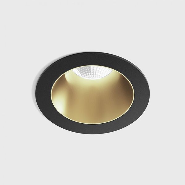 Вбудований світильник LTX NANO R, D48мм, H67мм, LED 8W 4000K, чорний/латунь (01.3910.8.940.BK/BR) 01.3910.8.940.BK + 01.A390.BR фото