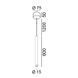 TUB XS P, D15mm, H600mm, LED 2.4W, 3000К, черный (03.0160.2.930.BK) 03.0160.2.930.BK фото 2