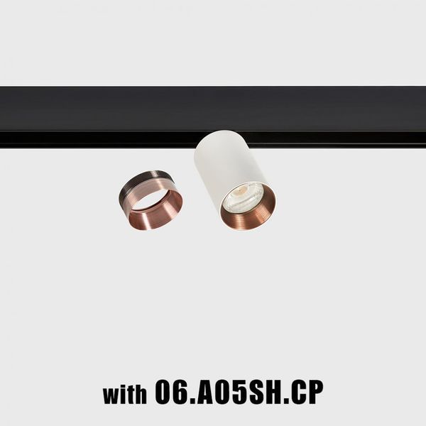 Світильник LTX для трекових систем IN_LINE TUB M A 90, D52mm, H90mm, LED 10.8W, 3000К, білий/білий (06.0591.14.930.WHW) 06.0591.14.930.WHW фото