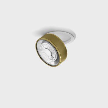 Світильник LTX SOL IN, D95mm, H33mm, LED 14W 3000K, білий/латунь (01.9533.14.930.WH/BRG) 2864 фото