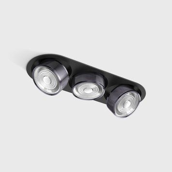 SOL IN MINI X3, L301mm, W111mm, H50mm, LED 3x7W, 4000K, чёрный/diamond black (01.7523.21.940.BK/DBG) 3513 фото