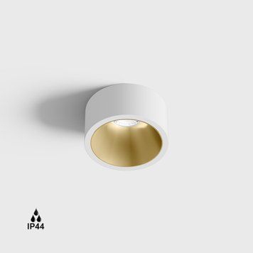 Світильник LTX INVISIBLE MINI OUT, D55mm, H58mm, LED 6.3W, 4000K, білий/латунь (01.2203.7.940.WH/BR) 3410 фото