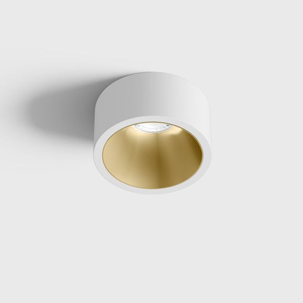 Світильник LTX INVISIBLE MINI OUT, D55mm, H58mm, LED 6.3W, 4000K, білий/латунь (01.2203.7.940.WH/BR) 3410 фото