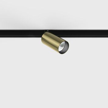Світильник LTX для трекових систем IN_LINE TUB S A 60, D30mm, H60mm, LED 5.4W, 2700К, латунь/чорний (06.0361.8.927.BR/BK) 3356 фото