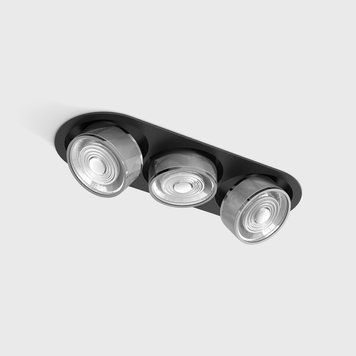 SOL IN MINI X3, L301mm, W111mm, H50mm, LED 3x7W, 4000K, чёрный/хром (01.7523.21.940.BK/CRG) 3509 фото