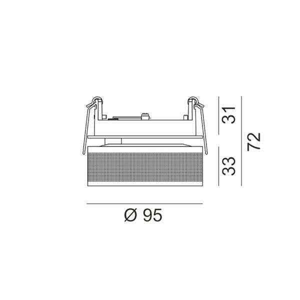 Світильник LTX SOL IN, D95mm, H33mm, LED 14W 3000K, чорний/coffee (01.9533.14.930.BK/CFG) 2857 фото