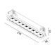 Вбудований світильник LTX VARIO COMFORT 218, L218mm, W38mm, H45mm, LED 14W, 4000К, чорний (01.2181.14.940.BK) 43&nbsp;911 фото 2