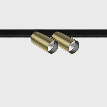 Світильник LTX для трекових систем IN_LINE TUB S A 60 X2 DALI 4x, D30mm, H60mm, L211mm, LED 2x4.5W, 3000K, латунь/чорний (06.2301.14.930.BR.DALI.4x) 4054 фото
