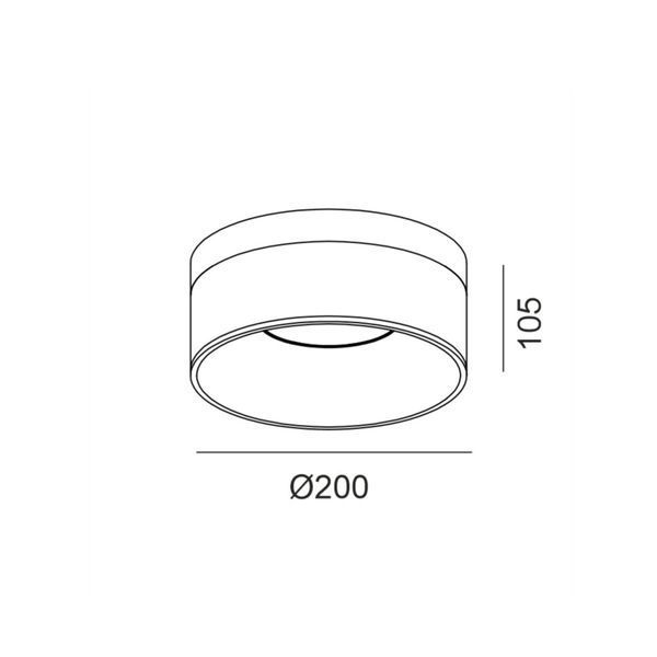 Світильник LTX GLOW L, D200mm, H105mm, LED 18W, 3000К, опаловий/білий (02.1910.18.930.WH) 3784 фото