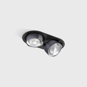 Світильник LTX SOL IN MINI X2, L206mm, W111mm, H50mm, LED 2x7W, 3000K, чорний/diamond black (01.7522.14.930.BK/DBG) 3456 фото