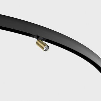 Світильник LTX для трекових систем IN_RING TUB A 60, D30mm, H60mm, LED 5.4W, 2700К, латунь/чорний (09.0361.7.927.BR/BK) 3369 фото