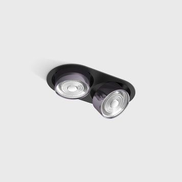 Світильник LTX SOL IN MINI X2, L206mm, W111mm, H50mm, LED 2x7W, 4000K, чорний/diamond black (01.7522.14.940.BK/DB) 3455 фото