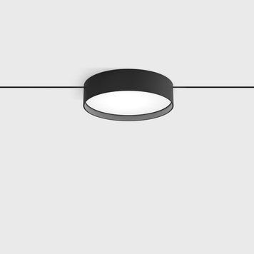 PICO_LINE DISK, D138mm, H34mm, LED 18W, 3000K, DIM, 24V, опаловый/чёрный (16.0140.18.930.BK.DIM) 3727 фото