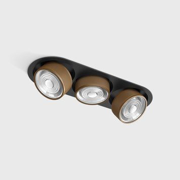 Світильник LTX SOL IN MINI X3, L301mm, W111mm, H50mm, LED 3x7W, 4000K, чорний/coffee (01.7523.21.940.BK/CFG) 3503 фото