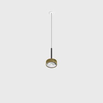 Світильник LTX SOL MINI P NANO, D75мм, H135мм, 7W LED, 24&deg;, 3000K, IP20, чорний/латунь (03.7532.7.930.BK/BRG) 3238 фото