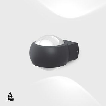 Вуличний світильник LTX BUBBLE, L86mm, H94mm, SP125mm, LED 7.8W, 3000К, графіт (08.2912.8.930.GR) 3571 фото