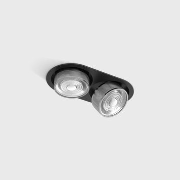 Світильник LTX SOL IN MINI X2, L206mm, W111mm, H50mm, LED 2x7W, 3000K, чорний/хром (01.7522.14.930.BK/CRG) 3452 фото