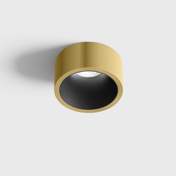 Світильник LTX INVISIBLE MINI OUT, D55mm, H58mm, LED 6.3W, 3000K, латунь/чорний (01.2203.7.930.BR/BK) 3400 фото