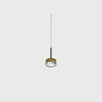 Світильник LTX SOL MINI P NANO, D75мм, H135мм, 7W LED, 24&deg;, 3000K, IP20, чорний/латунь (03.7531.7.930.BK/BRG) 3236 фото