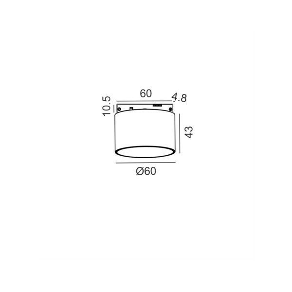 PICO_LINE TOP, D60mm, H43mm, LED 5W, 3000K, DIM, 24V, латунь (16.0643.5.930.BR.DIM) 3725 фото