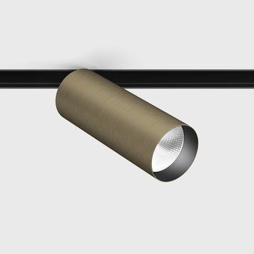 Світильник LTX для трекових систем IN_LINE TUB M A 140, 2 групи, ON/OFF, D52mm, H140mm, LED 19W, 4000K, бронза/чорний (06.0514.19.940.BZ/BK.2G) 4100 фото