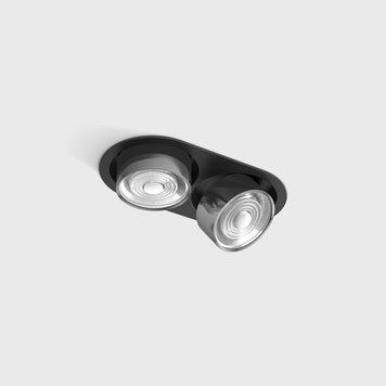 Світильник LTX SOL IN MINI X2, L206mm, W111mm, H50mm, LED 2x7W, 3000K, чорний/хром (01.7522.14.930.BK/CR) 3450 фото