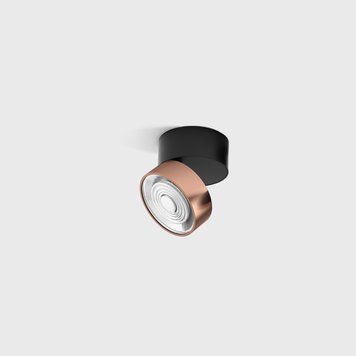 SOL SURF MINI, D75mm, H70mm, LED 7W 4000K, чёрный/медь (02.7526.7.940.BK/CP) 2731 фото
