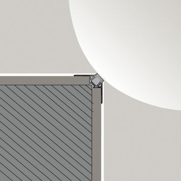 Профиль с рассеивателем для светодиодной ленты Profile OUT. L 2500mm, h 22,3mm, w 50mm (12.1212.OUT.25) 12.1212.OUT.25 фото