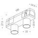 Світильник LTX для трекових систем IN_LINE TUB XS A 22 X2, D22mm, H23mm, LED 2х2W, 3000К, чорний (06.2221.4.930.BK) 00-00050411 фото 2