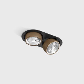 Світильник LTX SOL IN MINI X2, L206mm, W111mm, H50mm, LED 2x7W, 4000K, чорний/coffee (01.7522.14.940.BK/CFG) 3449 фото