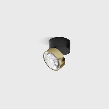 Світильник LTX SOL SURF MINI, D75мм, H70мм, LED 7W 3000K, чорний/латунь (02.7526.7.930.BK/BR) 2729 фото
