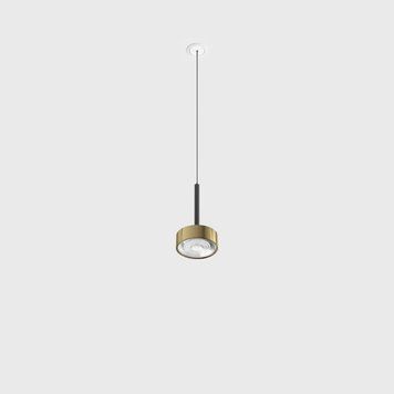 Світильник LTX SOL MINI P NANO, D75мм, H135мм, 7W LED, 24&deg;, 4000K, IP20, чорний/латунь (03.7532.7.940.BK/BR) 3233 фото