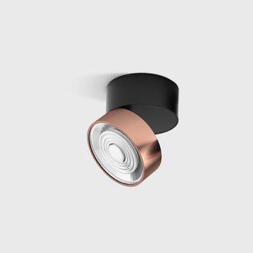 Світильник LTX SOL SURF, D95mm, H78mm, LED 14W 4000K, чорний/мідь (02.9533.14.940.BK/CP) 2963 фото