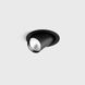 Вбудований світильник LTX TUB M OUT, D52mm, H60mm, 12W LED, 4000K, чорний (01.0593.9.940.BK) 01.0593.9.940.BK фото 1
