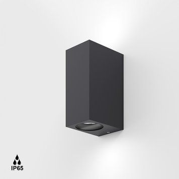 Вуличний світильник LTX GRAPH2, L100мм, W73мм, H158мм, GU10 Max. 2х7W LED, графіт (08.2010.14.000.GR) 43708 фото