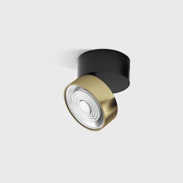 Світильник LTX SOL SURF, D95mm, H78mm, LED 14W 4000K, чорний/латунь (02.9533.14.940.BK/BR) 2962 фото