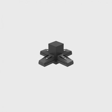 З'єднувач електричний Х-подібний накладний IN_LINE CORNER X, 4-x провідний, чорний (06.SEQHR.BK.4x) 06.SEQHR.BK фото