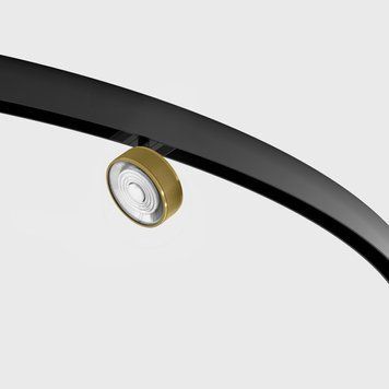 Світильник LTX для трекових систем IN_RING SOL MINI, D75мм, H26мм, LED 7W, 4000К, латунь/чорний (09.7526.7.940.BRG/BK) 2781 фото
