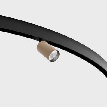 Світильник LTX для трекових систем IN_RING TUB M A 90, D52mm, H90mm, LED 10.8W, 4000К, sahara beige/чорний (09.0591.13.940.SB/BK) 2757 фото