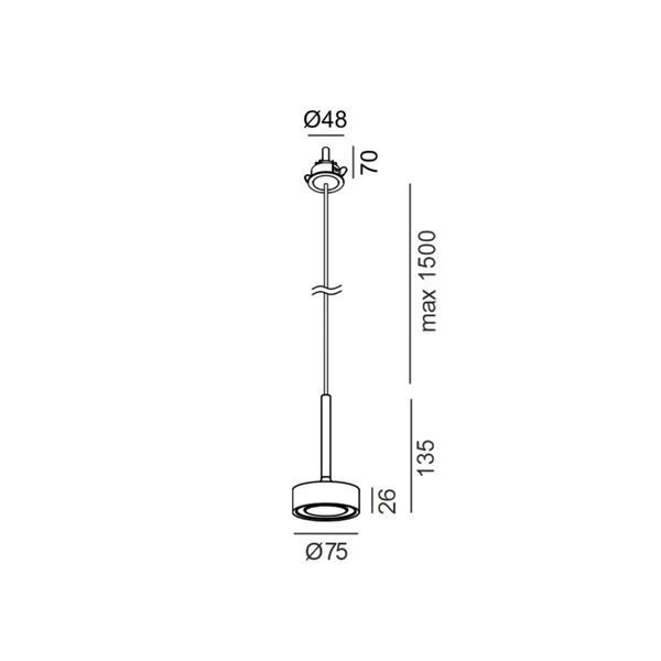 Світильник LTX SOL MINI P NANO, D75мм, H135мм, 7W LED, 24&deg;, 4000K, IP20, чорний/мідь (03.7532.7.940.BK/CP) 3257 фото