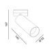 Світильник LTX для трекових систем IN_LINE TUB M A 140, D52mm, H140mm, LED 19W, 3000К, бронза/чорний (06.0514.19.930.BZ/BK) 2649 фото 2