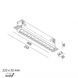 Вбудований світильник LTX VARIO WALL WASHER 218 TRIMLESS, L205mm, W24.5mm, H45mm, LED 14W, 4000К, чорний (01.2185.14.940.BK + VARIO FRAME3) 43&nbsp;922 фото 2