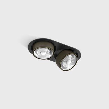 Світильник LTX SOL IN MINI X2, L206mm, W111mm, H50mm, LED 2x7W, 4000K, чорний/бронза (01.7522.14.940.BK/BZG) 3445 фото