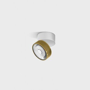 Світильник LTX SOL SURF MINI, D75мм, H70мм, LED 7W, 3000K, білий/латунь (02.7526.7.930.WH/BRG) 2907 фото