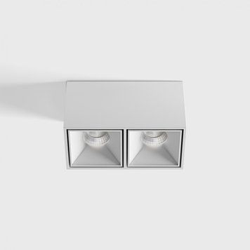 Накладний світильник LTX BLOCK 2, L175mm, W91mm, H100mm, LED 2x10W, 3000К, білий (02.8020.20.830.WH) 34050 фото