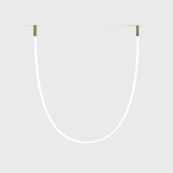 SNAKE, D32mm, h90mm, L2500mm, 40W LED, 3000К, латунь/белый (25W.3210.40.930.BR) 2672 фото