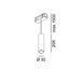 Світильник LTX для трекових систем IN_LINE TUB S P 200, D30мм, H200мм, LED 7W, 4000К, латунь (06.0320.8.940.BR) 2620 фото 2