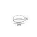 Декоративное кольцо SOL M RING, D75mm, H26mm, белый (SOL M RING WHITE) 2723 фото 2